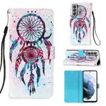 For Samsung Samsung Galaxy S21 FE 3D Painting Horizontal Flip Leather Case with Holder & Card Slot & Wallet & Lanyard(Wind Chimes)