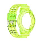 For Huawei Watch GT 2 46mm Silicone Integrated Translucent Watch Band (Lime Green)