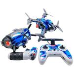 FPV-TZ-SF 4 in 1 Waterproof Anti-Scratch Decal Skin Wrap Stickers Personalized Film Kits for DJI FPV Drone & Goggles V2 & Remote Control & Rocker(Camouflage Blue)