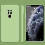 For Huawei Mate 20 Solid Color Imitation Liquid Silicone Straight Edge Dropproof Full Coverage Protective Case(Matcha Green)