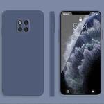 For Huawei Mate 20 Pro Solid Color Imitation Liquid Silicone Straight Edge Dropproof Full Coverage Protective Case(Grey)