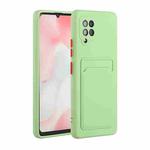 For Samsung Galaxy A42 5G Card Slot Design Shockproof TPU Protective Case(Green)