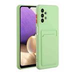 For Samsung Galaxy A52 5G / 4G Card Slot Design Shockproof TPU Protective Case(Green)