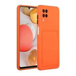 For Samsung Galaxy M12 Card Slot Design Shockproof TPU Protective Case(Orange)