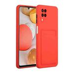 For Samsung Galaxy M12 Card Slot Design Shockproof TPU Protective Case(Red)