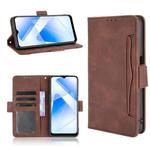 For OPPO A55 5G / A53s 5G Skin Feel Calf Pattern Horizontal Flip Leather Case with Holder & Card Slots & Photo Frame(Brown)