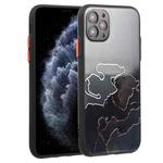 For iPhone 11 Pro Max Ink Painting Style TPU Protective Case (Ink Black)