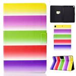 For iPad 10.2 2021 / 2020 / 2019 Colored Drawing Horizontal Flip Leather Case with Holder & Card Slots & Sleep / Wake-up Function(Rainbow)