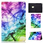 For iPad 10.2 2021 / 2020 / 2019 Colored Drawing Horizontal Flip Leather Case with Holder & Card Slots & Sleep / Wake-up Function(Smoke)