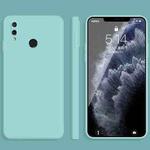 For Huawei Enjoy 9 Plus Solid Color Imitation Liquid Silicone Straight Edge Dropproof Full Coverage Protective Case(Sky Blue)