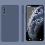 For Honor 9X Pro Solid Color Imitation Liquid Silicone Straight Edge Dropproof Full Coverage Protective Case(Grey)