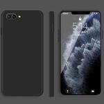 For Honor 10 Solid Color Imitation Liquid Silicone Straight Edge Dropproof Full Coverage Protective Case(Black)