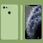 For Honor View 20 Solid Color Imitation Liquid Silicone Straight Edge Dropproof Full Coverage Protective Case(Matcha Green)