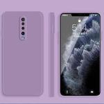 For Xiaomi Redmi K30 Solid Color Imitation Liquid Silicone Straight Edge Dropproof Full Coverage Protective Case(Purple)