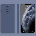 For Xiaomi Redmi K30 Solid Color Imitation Liquid Silicone Straight Edge Dropproof Full Coverage Protective Case(Grey)