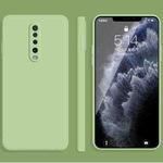 For Xiaomi Redmi K30 Solid Color Imitation Liquid Silicone Straight Edge Dropproof Full Coverage Protective Case(Matcha Green)