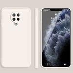 For Xiaomi Redmi K30 Pro Solid Color Imitation Liquid Silicone Straight Edge Dropproof Full Coverage Protective Case(White)