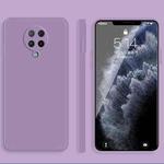 For Xiaomi Redmi K30 Pro Solid Color Imitation Liquid Silicone Straight Edge Dropproof Full Coverage Protective Case(Purple)