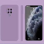 For Xiaomi Redmi K30 Ultra Solid Color Imitation Liquid Silicone Straight Edge Dropproof Full Coverage Protective Case(Purple)