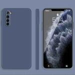 For Xiaomi Redmi Note 8 Solid Color Imitation Liquid Silicone Straight Edge Dropproof Full Coverage Protective Case(Grey)