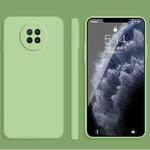 For Xiaomi Redmi Note 9 5G Solid Color Imitation Liquid Silicone Straight Edge Dropproof Full Coverage Protective Case(Matcha Green)