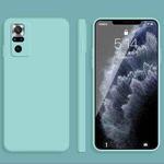 For Xiaomi Redmi Note 10 Pro Solid Color Imitation Liquid Silicone Straight Edge Dropproof Full Coverage Protective Case(Sky Blue)