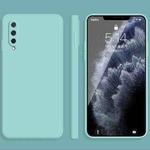 For Xiaomi CC9 Solid Color Imitation Liquid Silicone Straight Edge Dropproof Full Coverage Protective Case(Sky Blue)