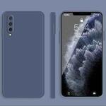 For Xiaomi CC9 Solid Color Imitation Liquid Silicone Straight Edge Dropproof Full Coverage Protective Case(Grey)