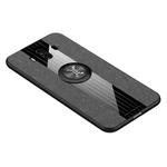 For Huawei Mate 10 Pro XINLI Stitching Cloth Textue Shockproof TPU Protective Case with Ring Holder(Grey)