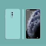 For OnePlus 7 Solid Color Imitation Liquid Silicone Straight Edge Dropproof Full Coverage Protective Case(Sky Blue)