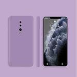 For OnePlus 7 Pro Solid Color Imitation Liquid Silicone Straight Edge Dropproof Full Coverage Protective Case(Purple)