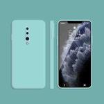 For OnePlus 7 Pro Solid Color Imitation Liquid Silicone Straight Edge Dropproof Full Coverage Protective Case(Sky Blue)