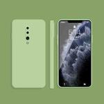 For OnePlus 7 Pro Solid Color Imitation Liquid Silicone Straight Edge Dropproof Full Coverage Protective Case(Matcha Green)