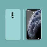 For OnePlus 8 Pro Solid Color Imitation Liquid Silicone Straight Edge Dropproof Full Coverage Protective Case(Sky Blue)