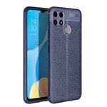 For Realme Narzo 30A Litchi Texture TPU Shockproof Case(Blue)