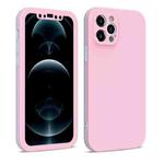 For iPhone 11 Pro Dual-color 360 Degrees Full Coverage Protective PC + TPU Shockproof Case (Pink)