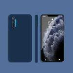 For OPPO Realme X2 / K5 Solid Color Imitation Liquid Silicone Straight Edge Dropproof Full Coverage Protective Case(Blue)