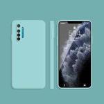 For OPPO Realme X2 / K5 Solid Color Imitation Liquid Silicone Straight Edge Dropproof Full Coverage Protective Case(Sky Blue)