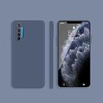 For OPPO Realme X2 / K5 Solid Color Imitation Liquid Silicone Straight Edge Dropproof Full Coverage Protective Case(Gray)