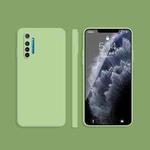 For OPPO Realme X2 / K5 Solid Color Imitation Liquid Silicone Straight Edge Dropproof Full Coverage Protective Case(Matcha Green)