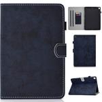 For iPad 10.2 2021 / 2020 / 2019 Solid Color Horizontal Flip Leather Case with Holder & Card Slots & Pen Slot & Sleep / Wake-up Function(Darrk Blue)