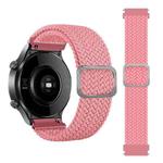 For Samsung Galaxy Watch 46mm Adjustable Nylon Braided Elasticity Watch Band(Pink)