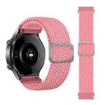 20mm Universal Adjustable Nylon Braided Elasticity Watch Band(Pink)