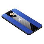 For Huawei Mate 8 XINLI Stitching Cloth Textue Shockproof TPU Protective Case(Blue)
