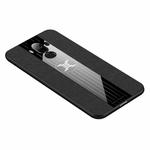 For Huawei Mate 9 XINLI Stitching Cloth Textue Shockproof TPU Protective Case(Black)