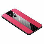 For Huawei Mate 20 X XINLI Stitching Cloth Textue Shockproof TPU Protective Case(Red)