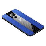 For Huawei nova 5i Pro XINLI Stitching Cloth Textue Shockproof TPU Protective Case(Blue)