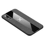 For Huawei P20 Pro XINLI Stitching Cloth Textue Shockproof TPU Protective Case(Grey)