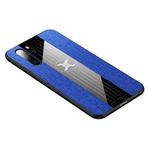 For Huawei P30 Pro XINLI Stitching Cloth Textue Shockproof TPU Protective Case(Blue)