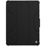 For iPad 10.2 2021 / 2020 / 2019 NILLKIN Bumper Pro Horizontal Flip Leather Case with Pen Slot & Holder & Pen Slot Only Supports iPad Pencil 2nd Generation(Black)